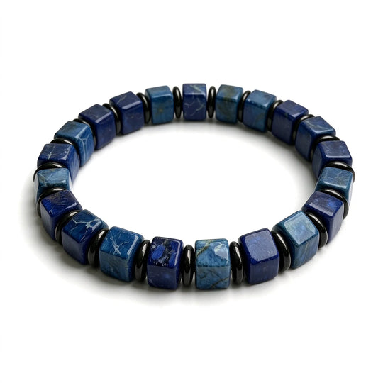 The Ocean — Blue Emperor Jasper Bracelet (6mm)