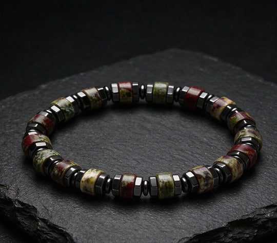 The Ember — Dragon Blood Jasper Bracelet (4mm)