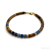 The Meridian — Tiger's Eye & Lapis Lazuli Bracelet (4mm)