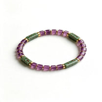 The Summit — Granite & Amethyst Bracelet (4mm)