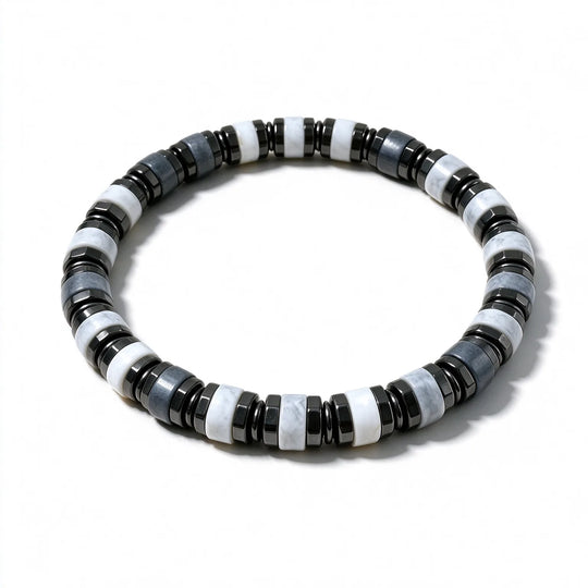 The Ash — Gray Agate Bracelet (6mm)