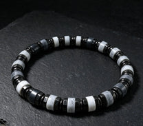 The Ash — Gray Agate Bracelet (6mm)