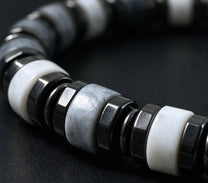 The Ash — Gray Agate Bracelet (6mm)