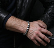 The Ash — Gray Agate Bracelet (6mm)
