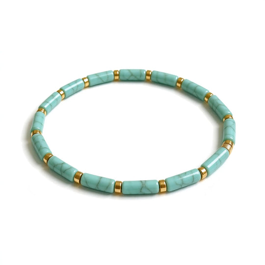 The Trail — African Turquoise Bracelet (4mm)