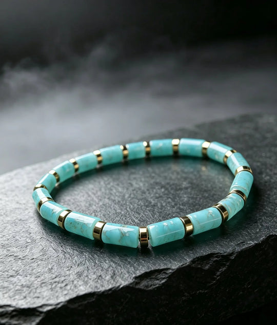 The Trail — African Turquoise Bracelet (4mm)