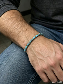 The Trail — African Turquoise Bracelet (4mm)