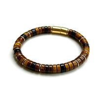 The Legacy — Tiger's Eye Gold Accent Bracelet (5mm)