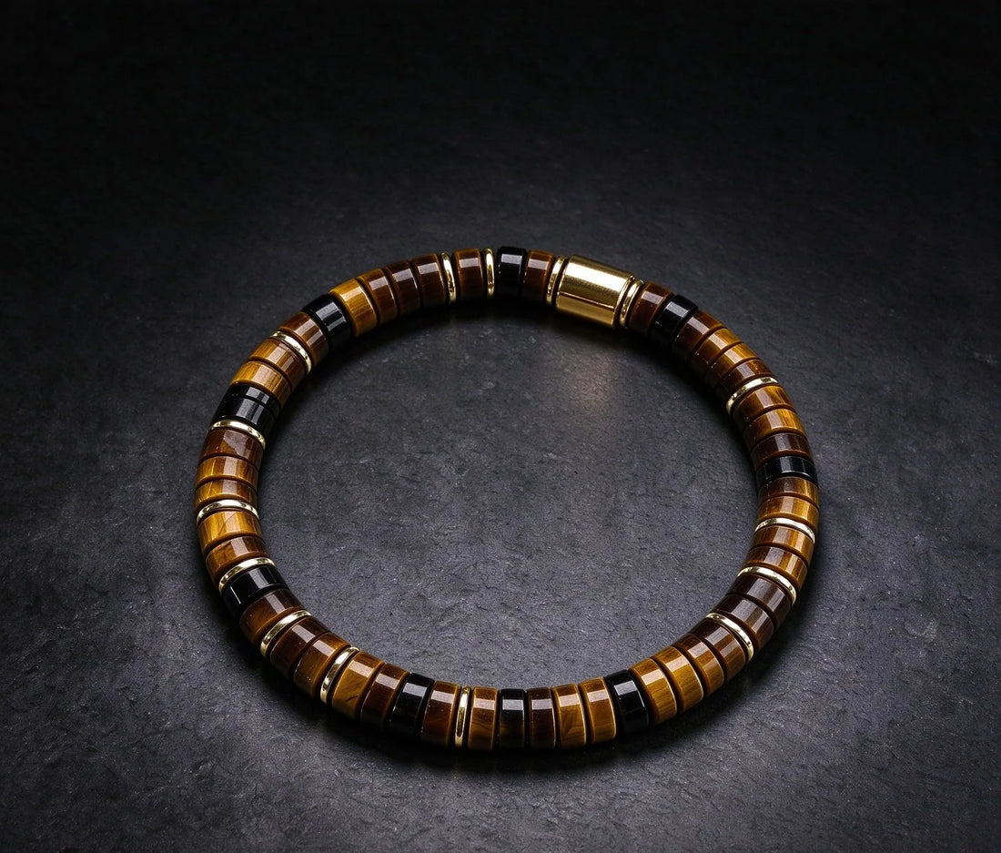 The Legacy — Tiger's Eye Gold Accent Bracelet (5mm)