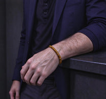 The Legacy — Tiger's Eye Gold Accent Bracelet (5mm)