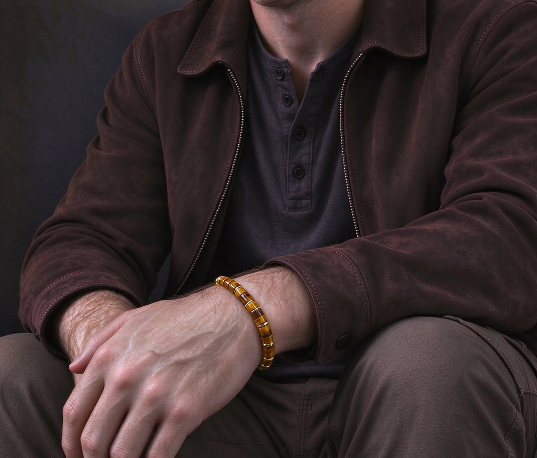 The Legacy — Tiger's Eye Gold Accent Bracelet (5mm)
