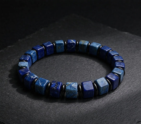 The Ocean — Blue Emperor Jasper Bracelet (6mm)