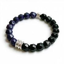 The Midnight Sky — Blue Goldstone Bracelet (10mm)