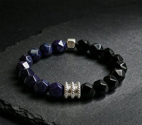 The Midnight Sky — Blue Goldstone Bracelet (10mm)