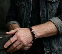 The Midnight Sky — Blue Goldstone Bracelet (10mm)