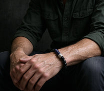 The Midnight Sky — Blue Goldstone Bracelet (10mm)