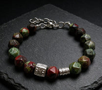 The Guardian — Dragon Blood Jasper Bracelet (10mm)