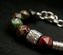 The Guardian — Dragon Blood Jasper Bracelet (10mm)