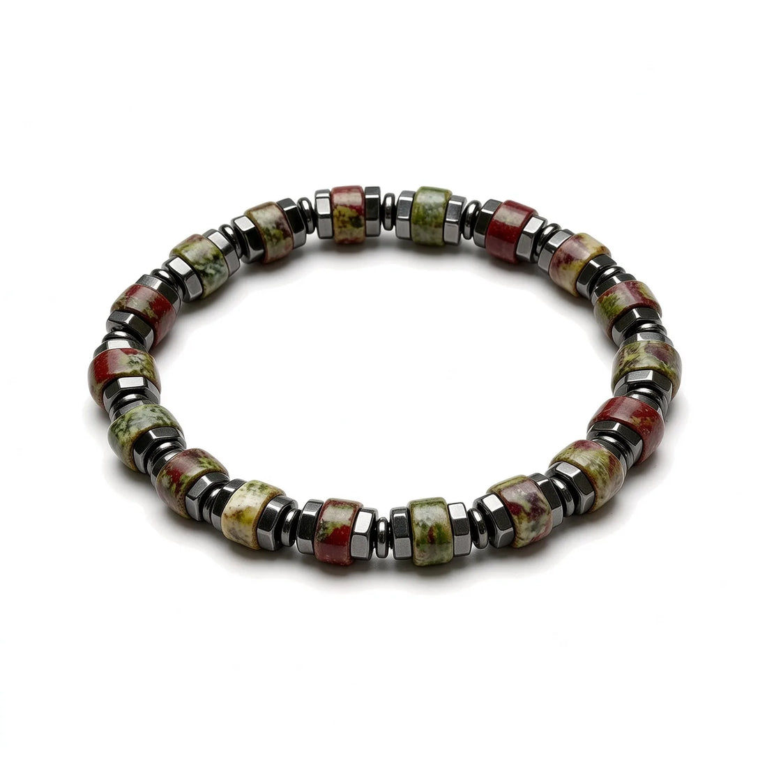 The Ember — Dragon Blood Jasper Bracelet (4mm)