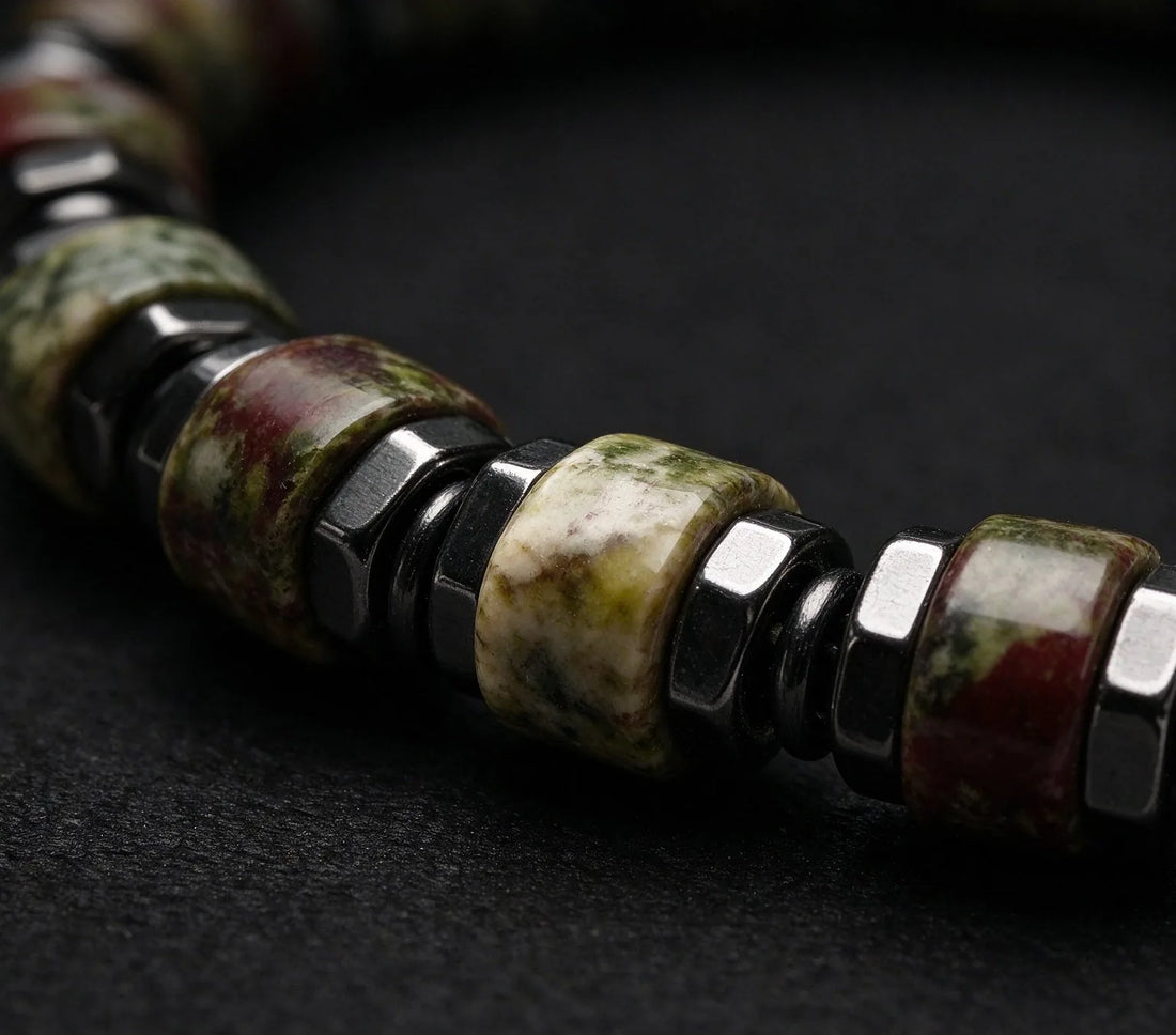 The Ember — Dragon Blood Jasper Bracelet (4mm)