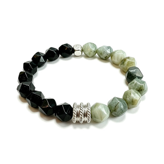 The Thicket — Moss Agate Bracelet (10mm)