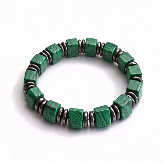 The Plume — Malachite Bracelet (6mm)