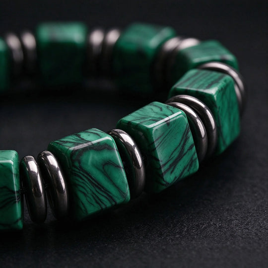 The Plume — Malachite Bracelet (6mm)