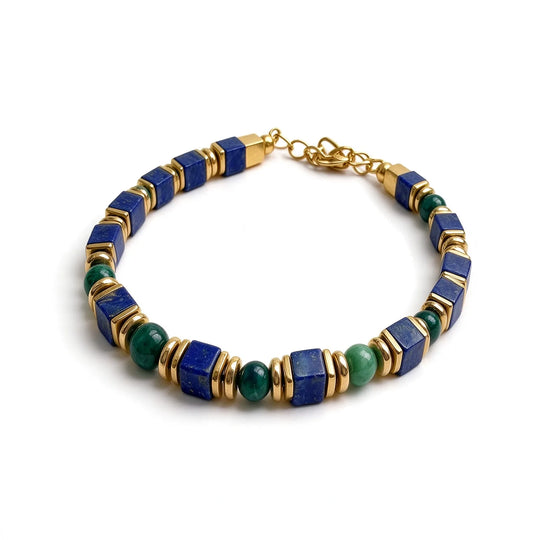 The Falcon — Blue Tiger's Eye & Lapis Lazuli Bracelet (4mm)