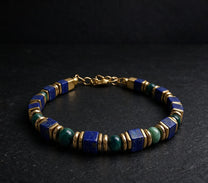 The Falcon — Blue Tiger's Eye & Lapis Lazuli Bracelet (4mm)