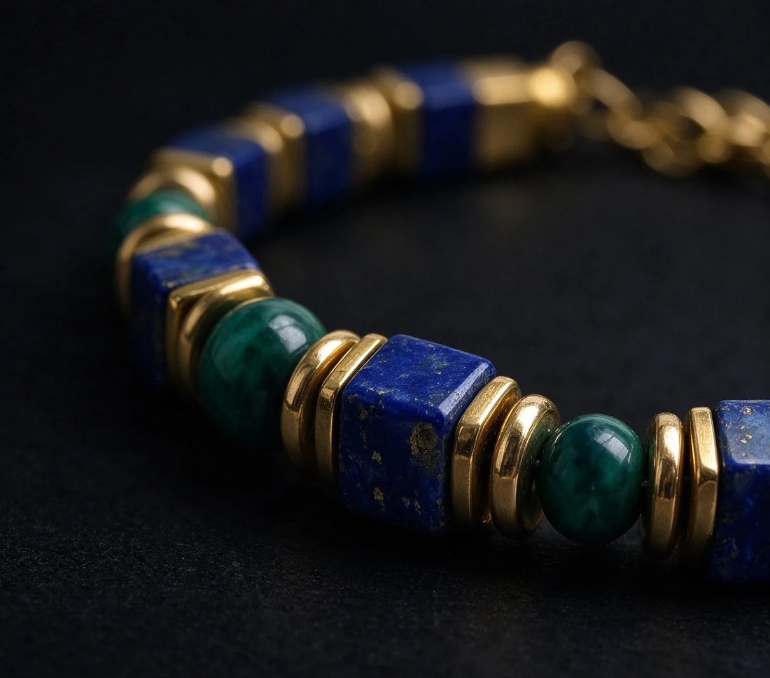 The Falcon — Blue Tiger's Eye & Lapis Lazuli Bracelet (4mm)