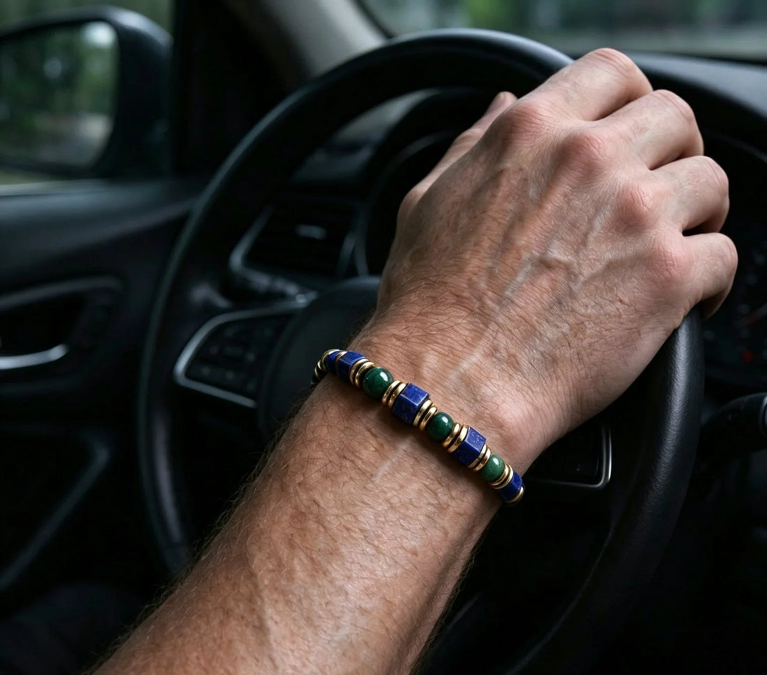The Falcon — Blue Tiger's Eye & Lapis Lazuli Bracelet (4mm)