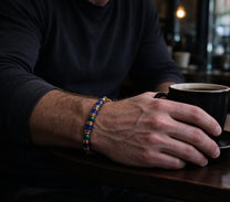 The Falcon — Blue Tiger's Eye & Lapis Lazuli Bracelet (4mm)
