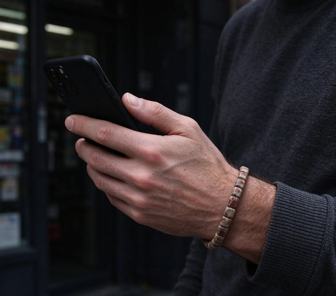 The Pebble — Shoushan Stone Bracelet (5mm)