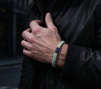The Mosaic — Lapis Lazuli & Turquoise Bracelet (4mm)