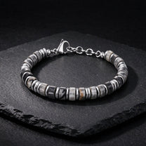 Picture Jasper bracelet, 4mm