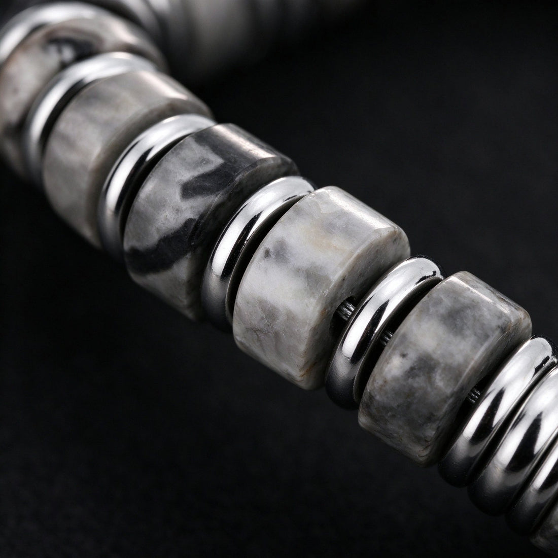 Picture Jasper bracelet, 4mm