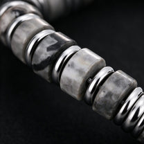Picture Jasper bracelet, 4mm