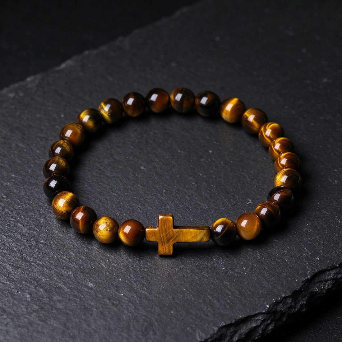 Obsidian bracelet, 10mm