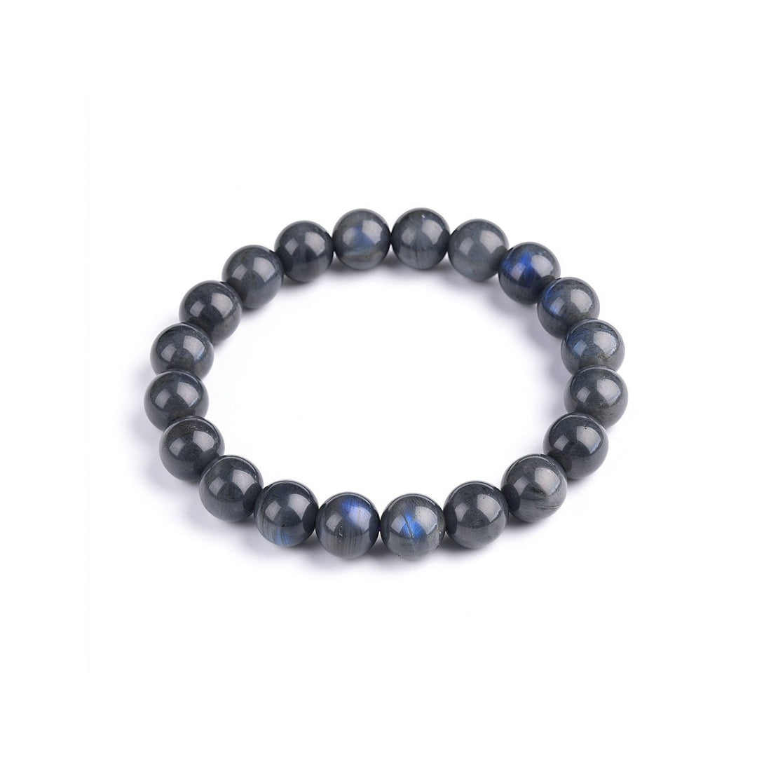 Tiger's Eye & Obsidian bracelet, 10mm