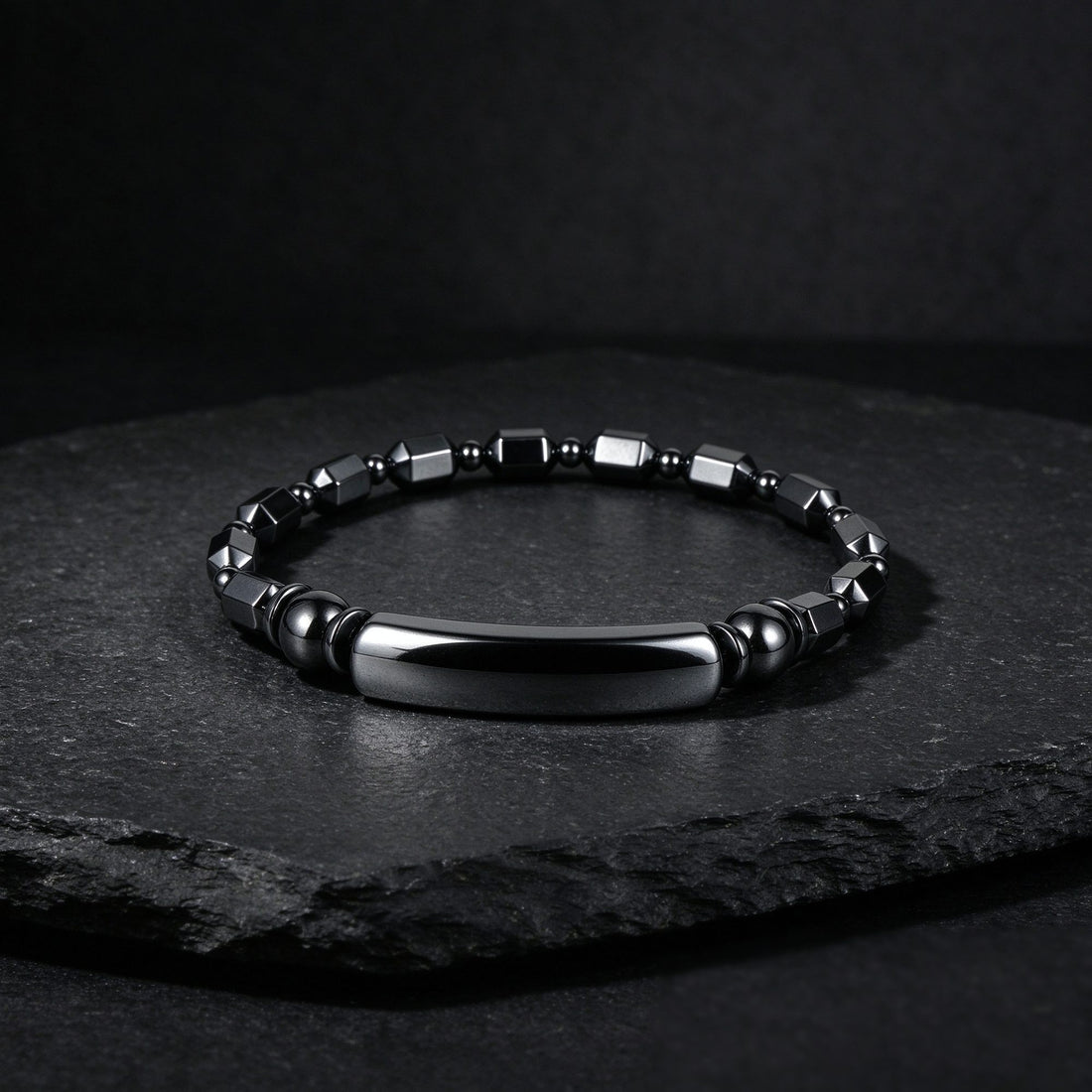 Black Onyx bracelet, 4mm