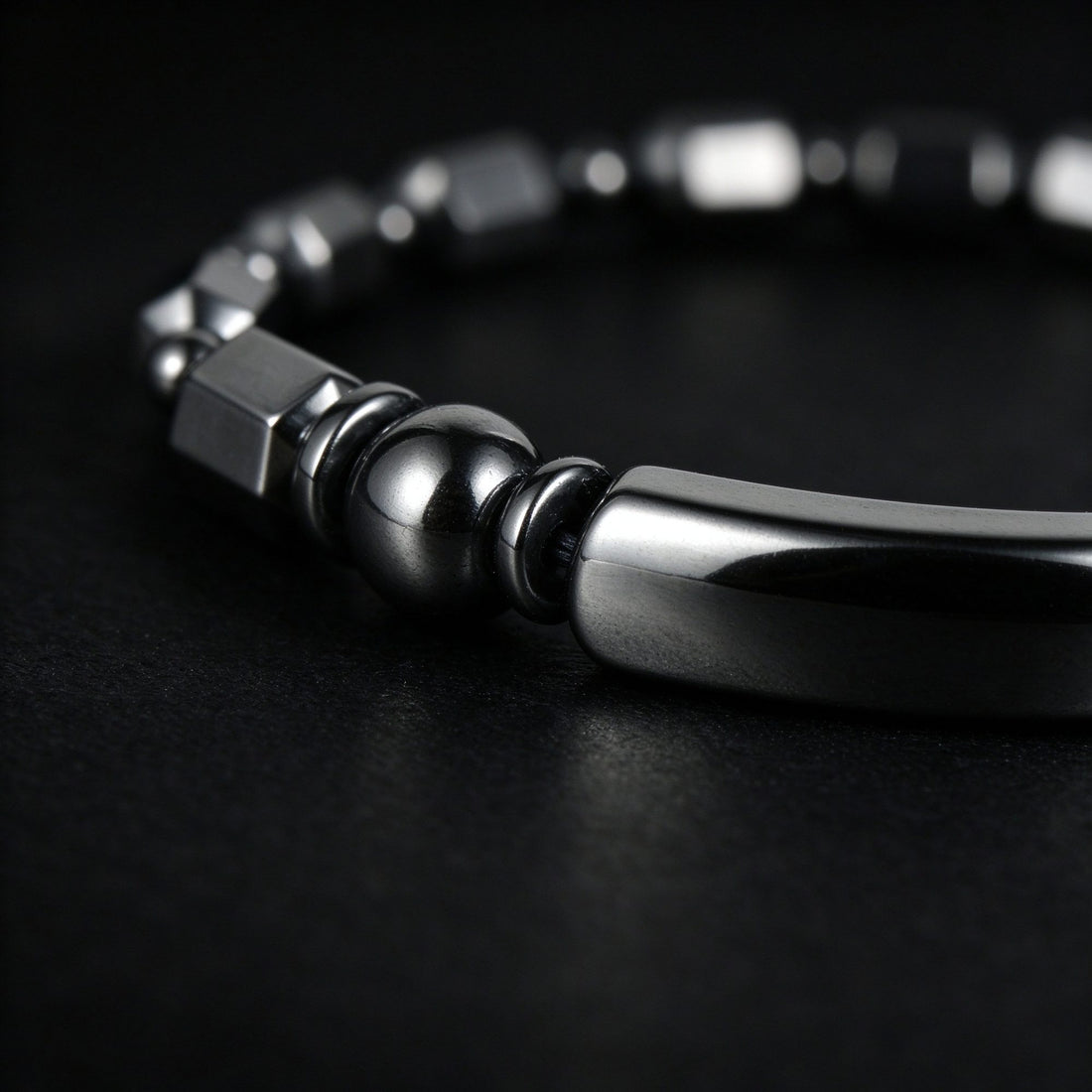 Black Onyx bracelet, 4mm