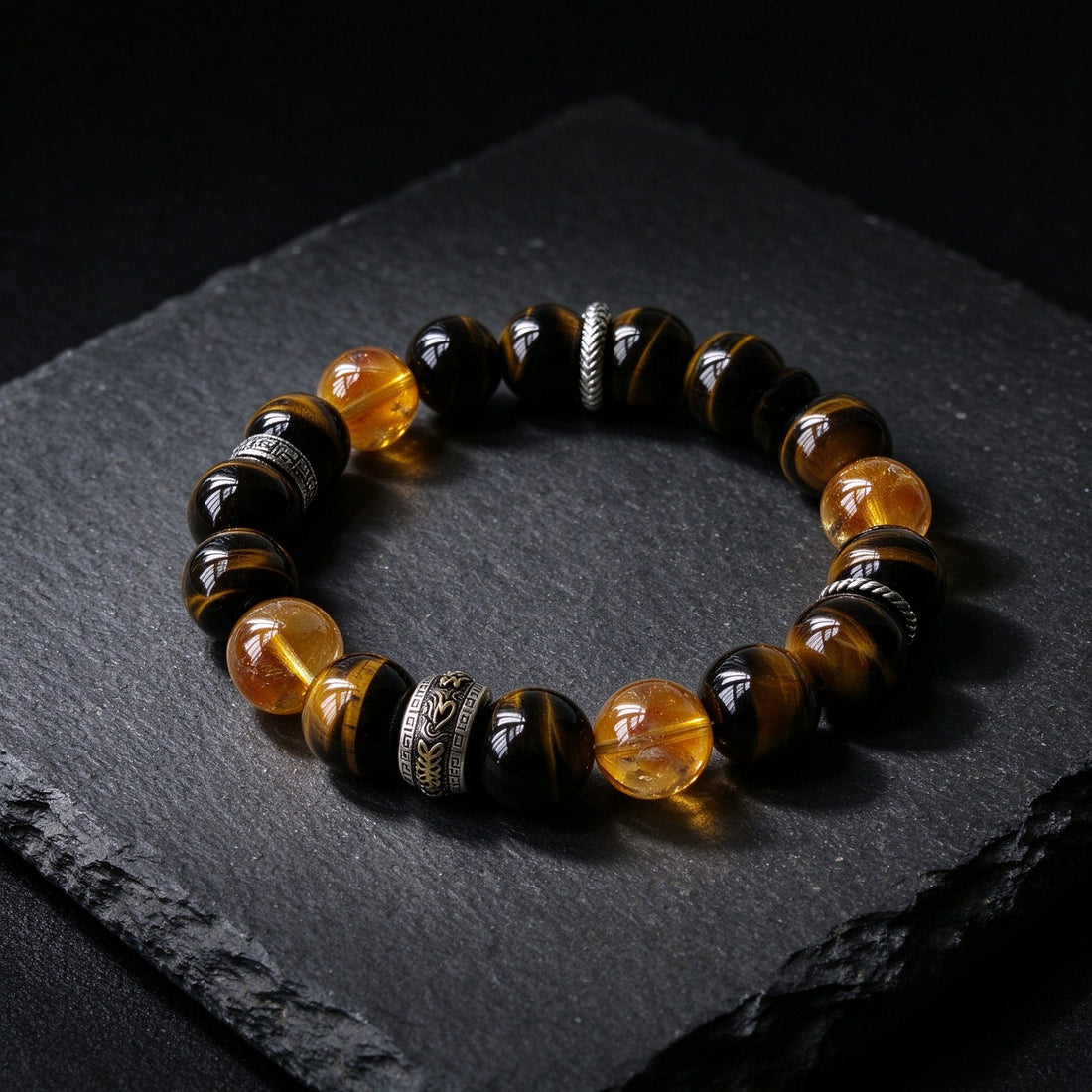 Obsidian bracelet, 10mm