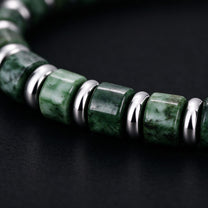 Silver Obsidian bracelet, 8mm