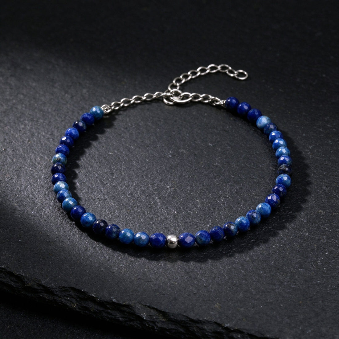 Obsidian bracelet, 16mm