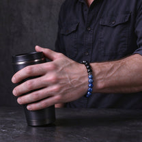 Blue Dumortierite bracelet, 8mm